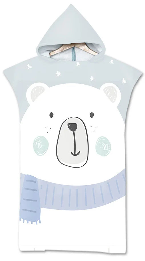 Poncho Bain Adulte Baleine