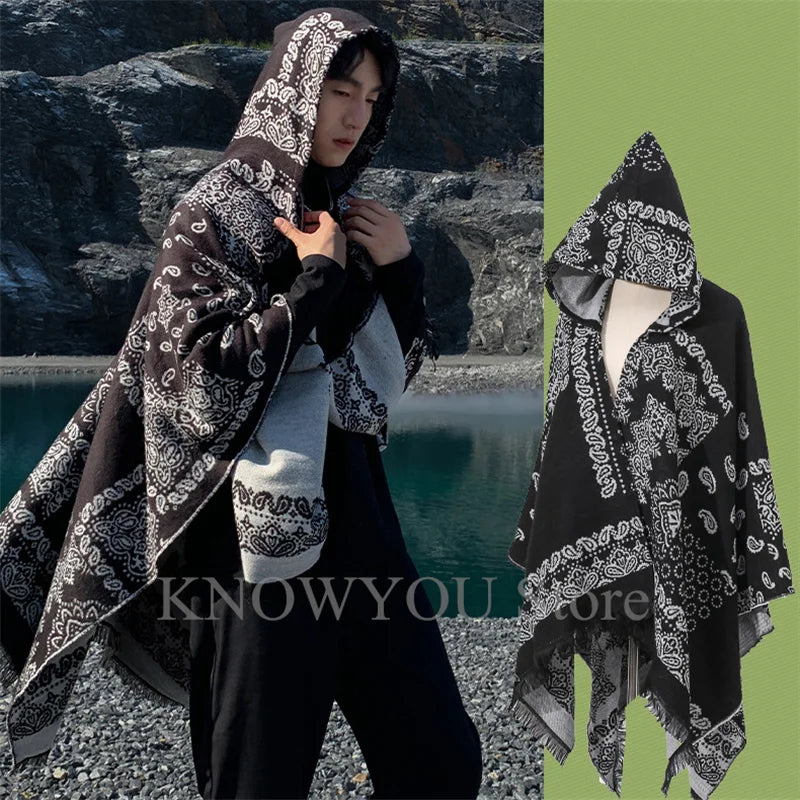 Men's Alpaca Poncho