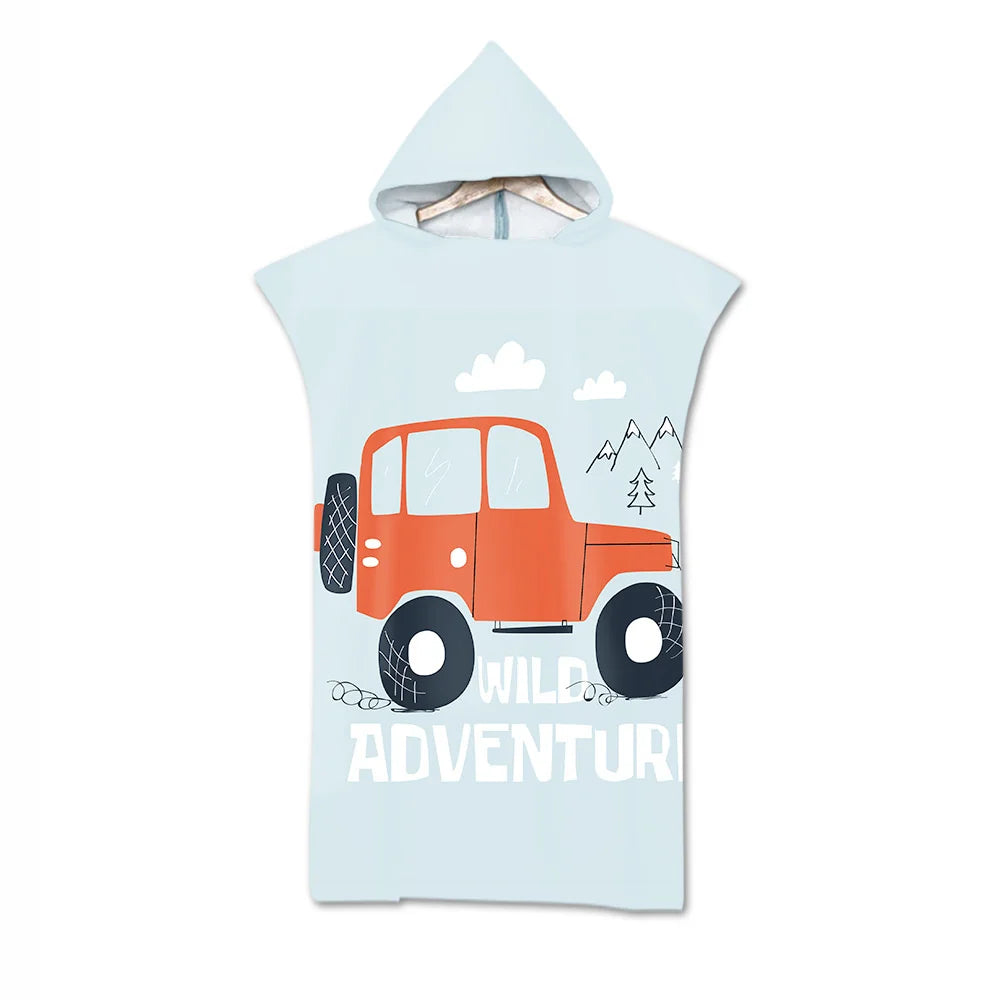 Poncho Bain Adulte Cygne