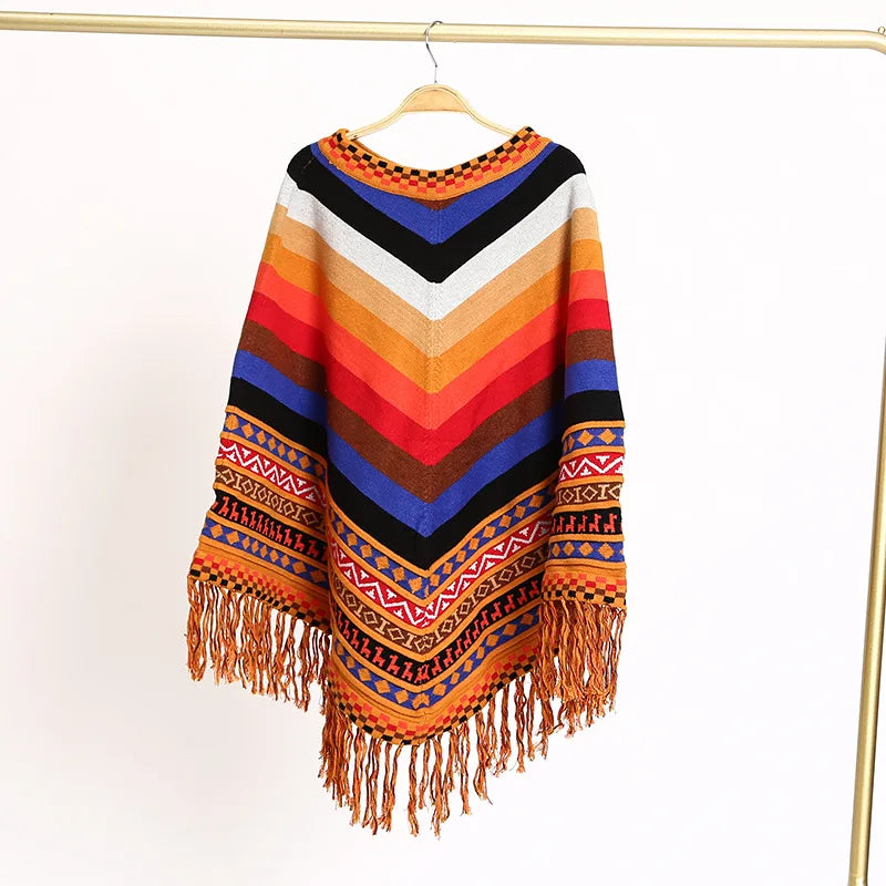 Poncho Péruvien Homme