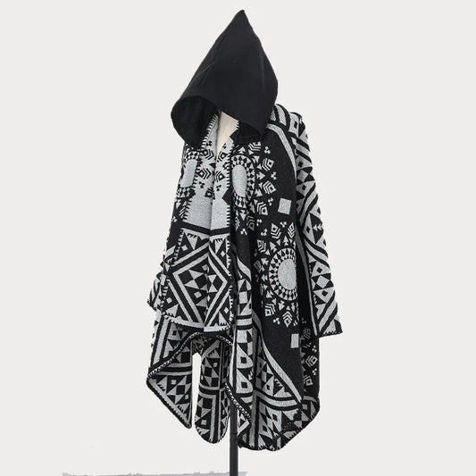 Poncho Cape Traditionnel Noir