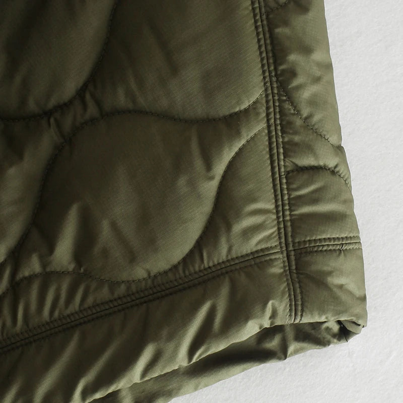 Poncho Cape Matelassée Femme Kaki