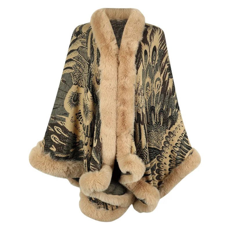 Poncho Femme Hiver Chaud