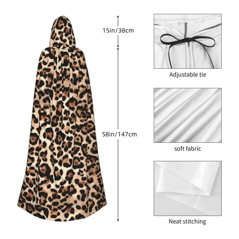 Poncho Léopard Femme