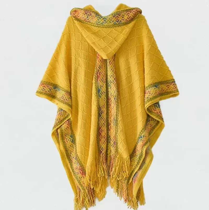 Poncho Femme Frange