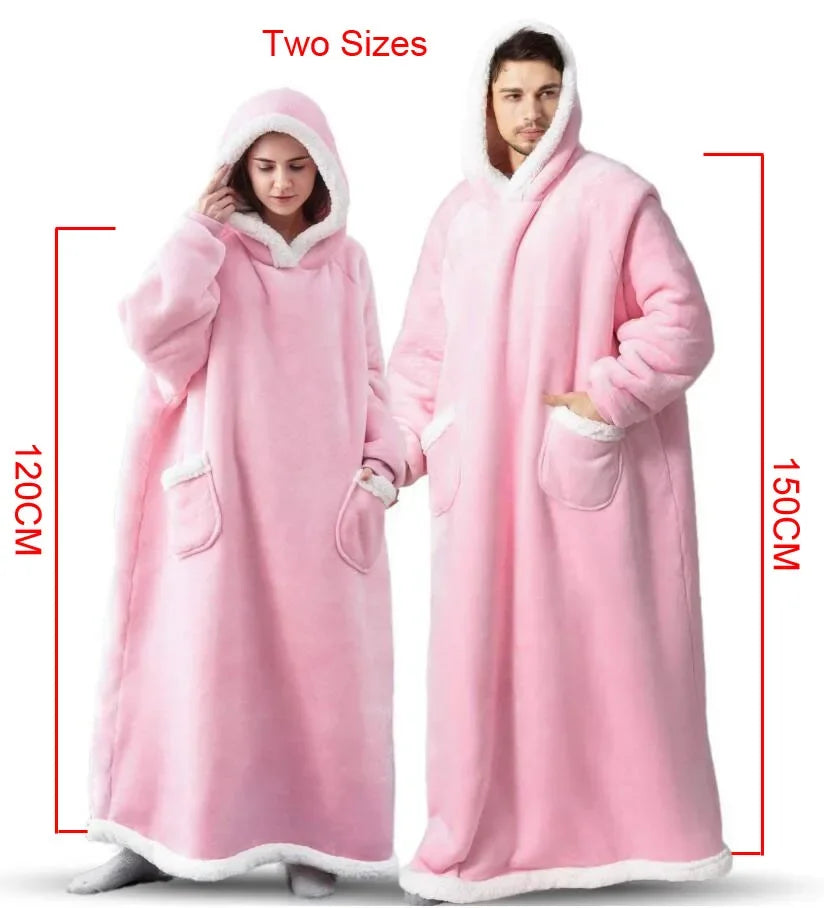 Poncho Polaire Femme Rose