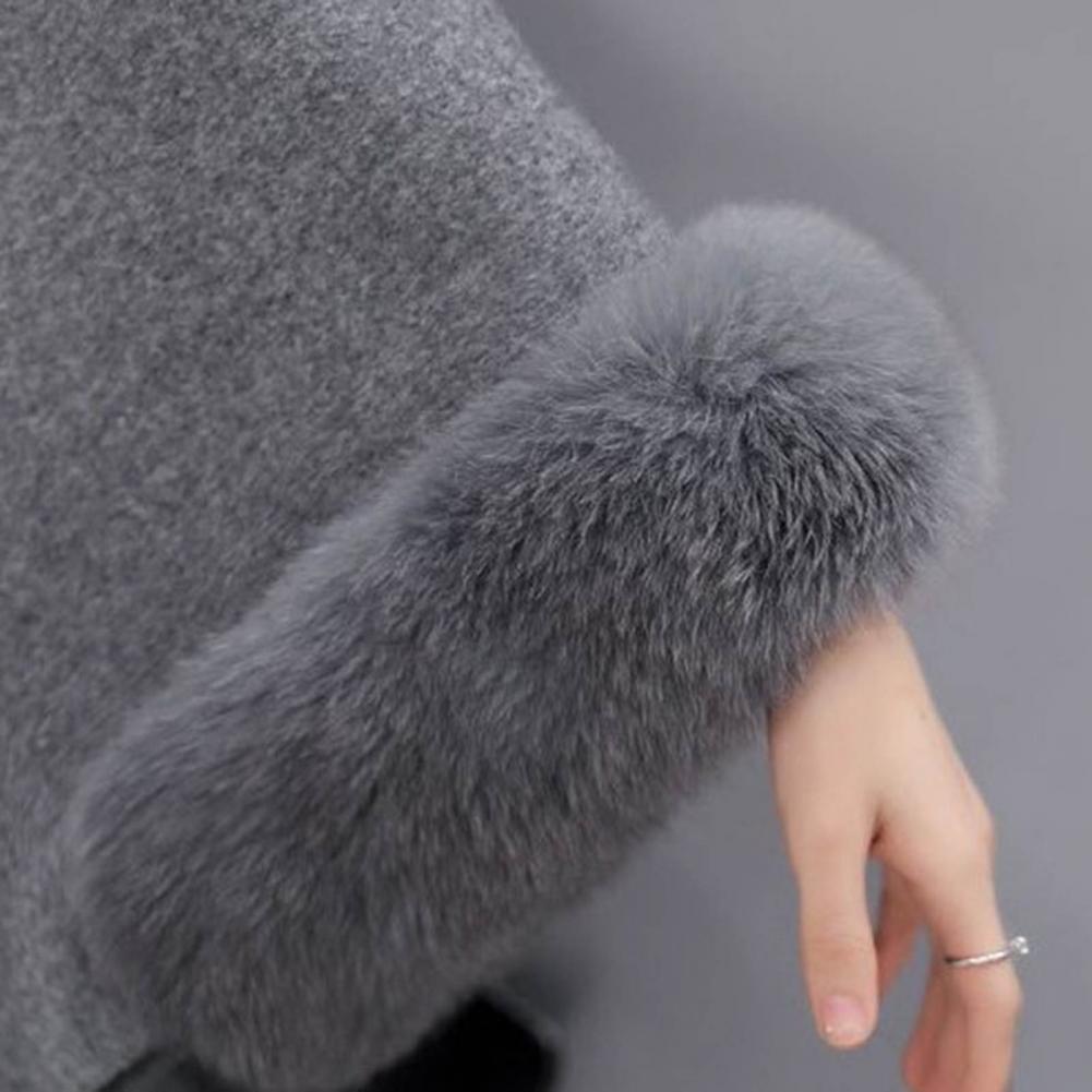 Poncho Fourrure Femme Automne