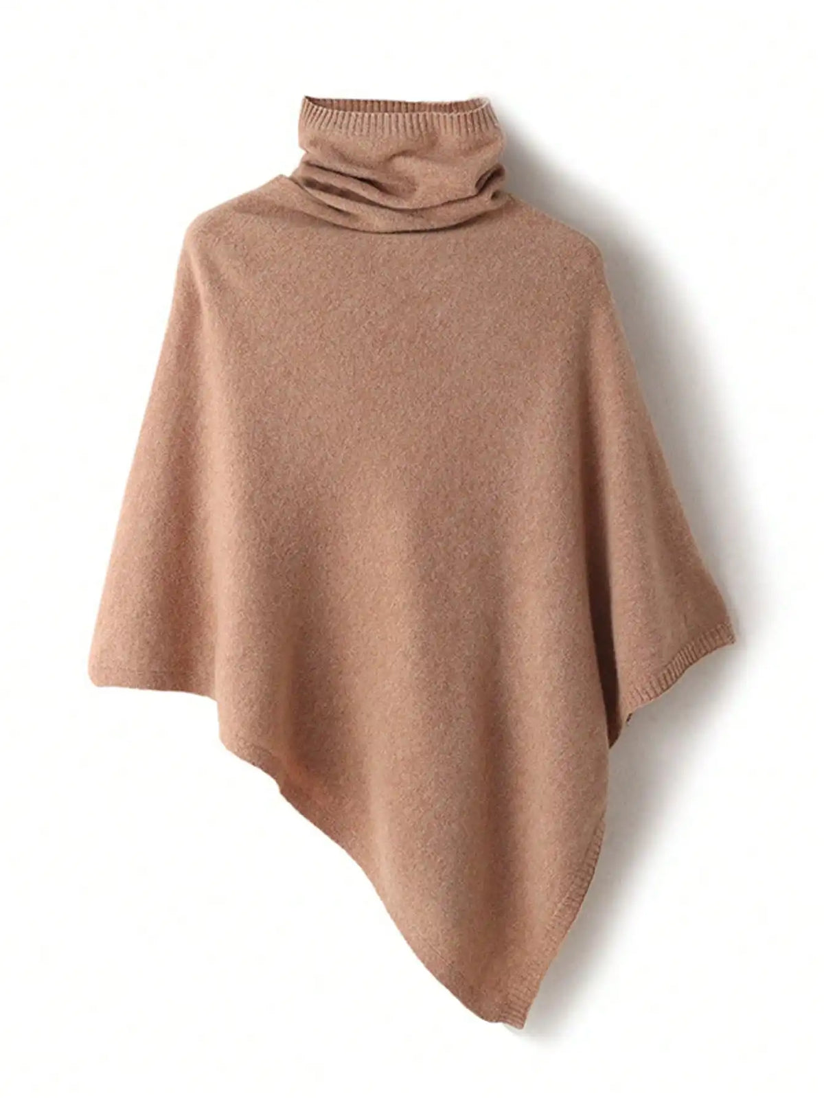 Poncho Cachemire Col Roulé
