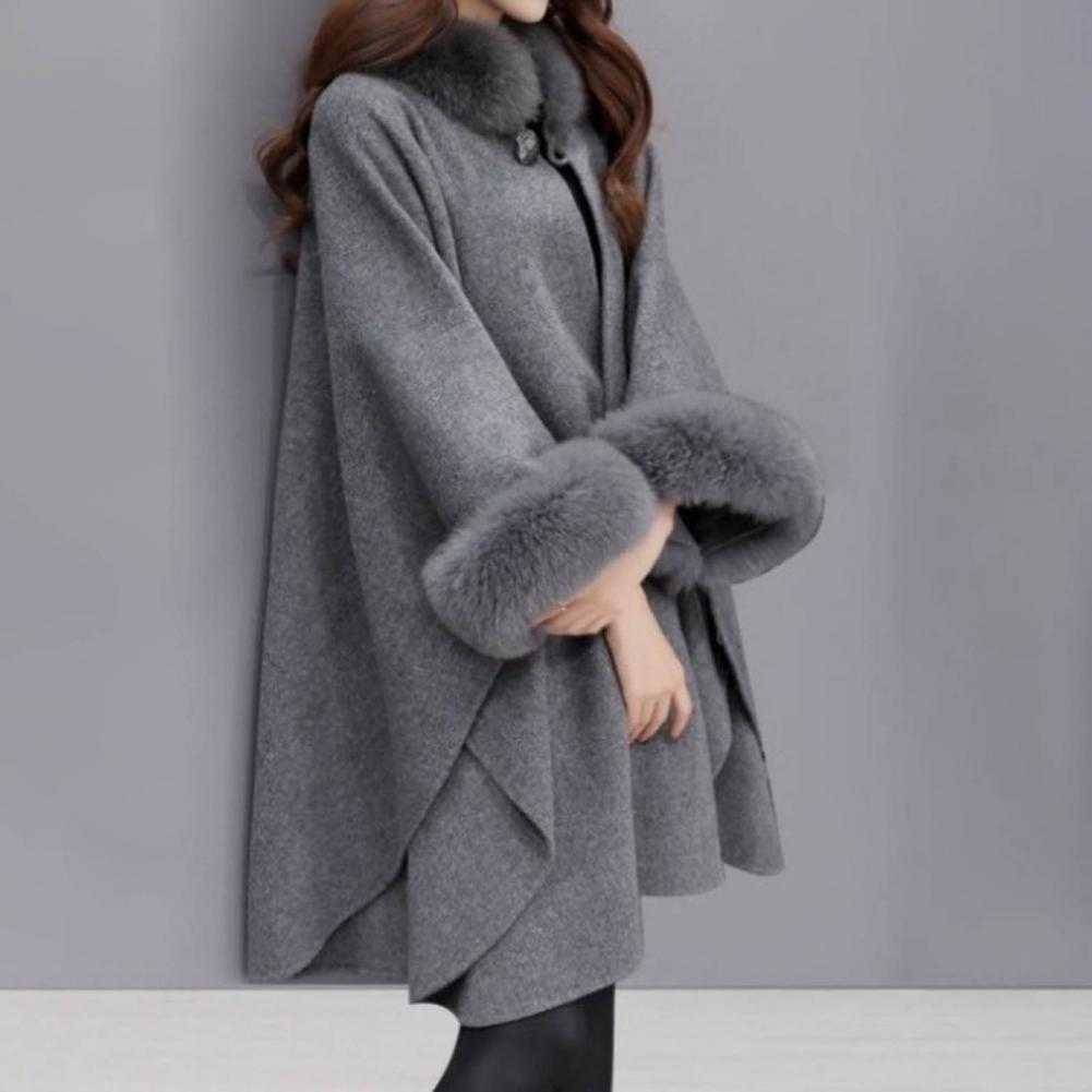 Poncho Fourrure Femme Automne