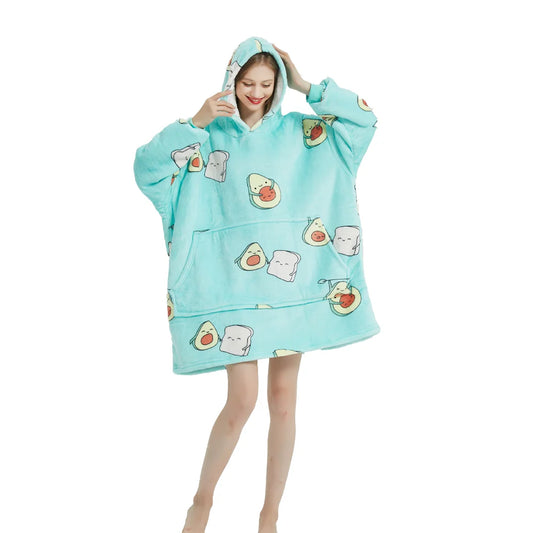 Poncho Polaire Femme Avocats