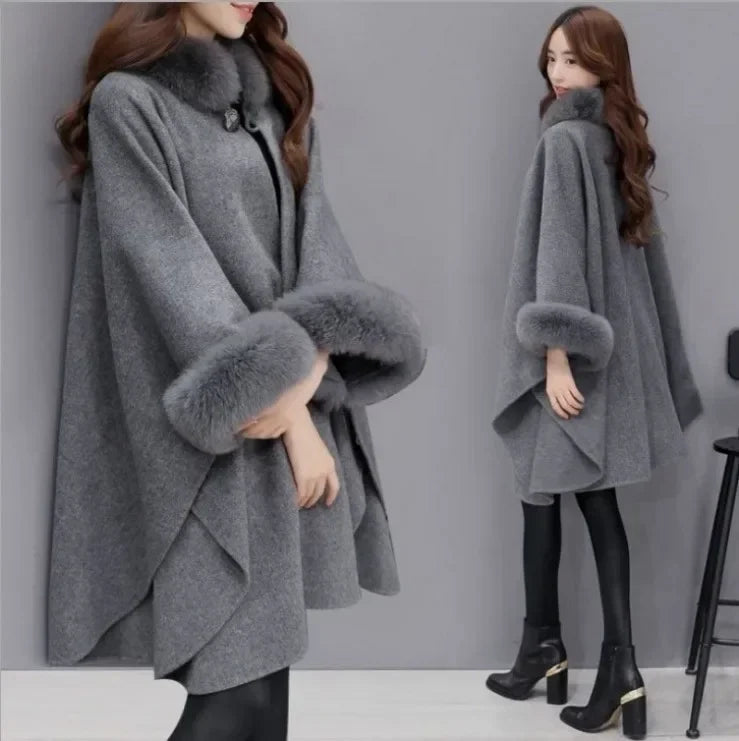 Poncho Manteau Femme