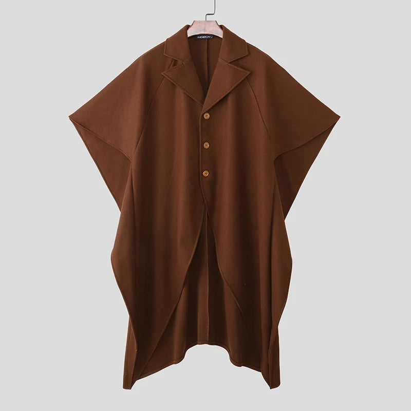 Poncho Cape Trench Homme