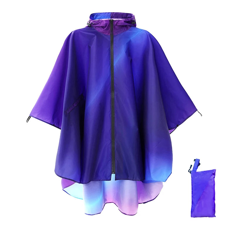 Poncho Pluie Unisexe Bleu Nuit
