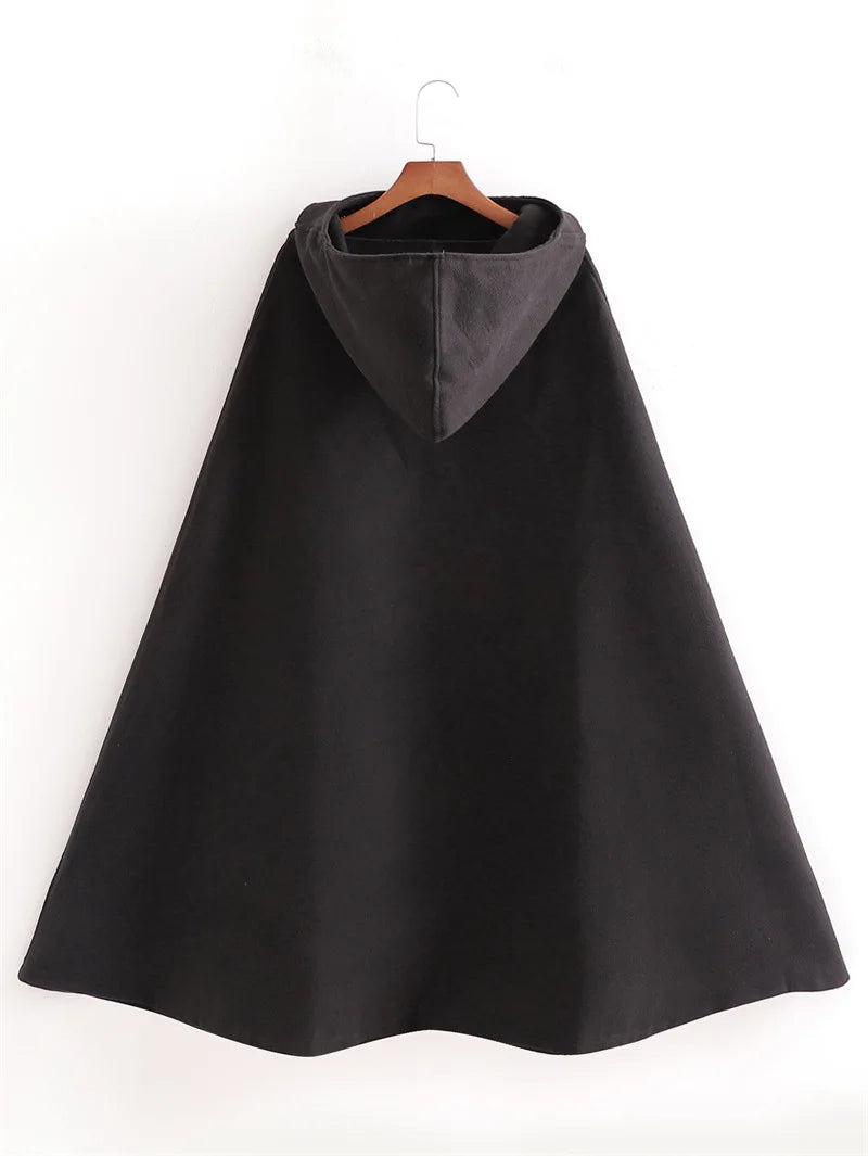 Poncho à Capuche Femme