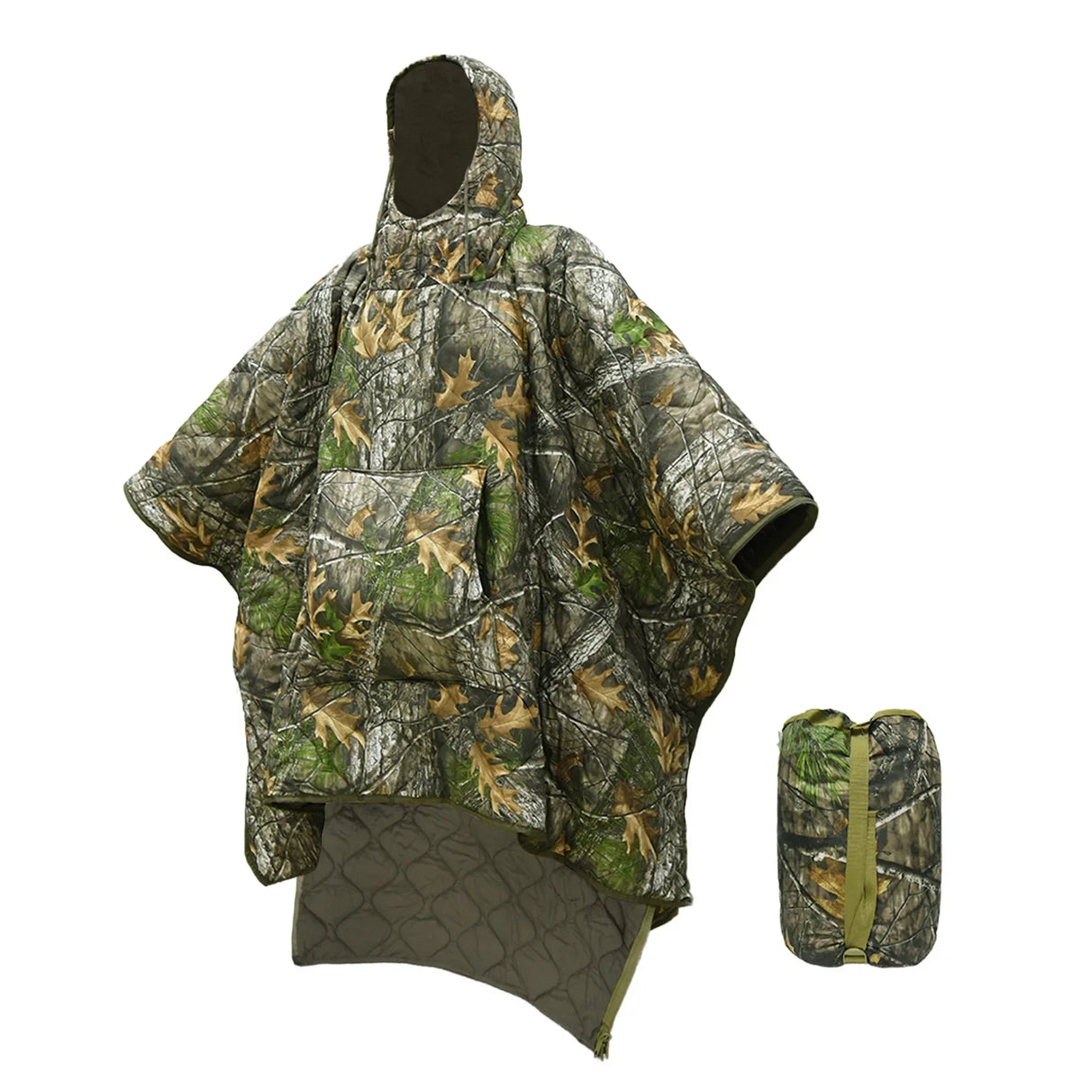 Poncho Militaire Hiver Camouflage Forêt