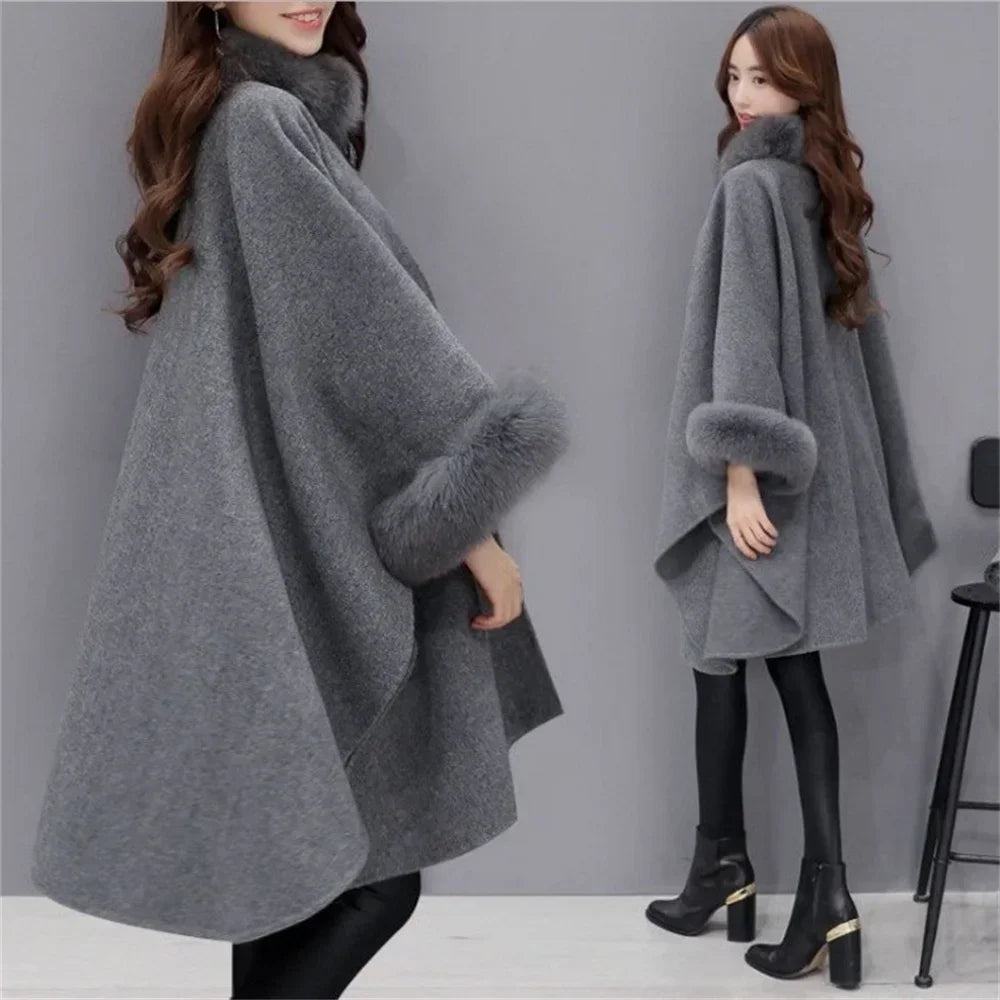 Poncho Manteau Femme