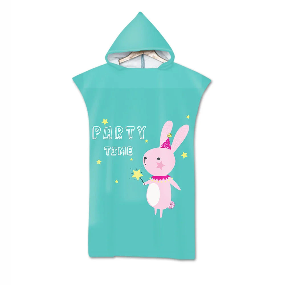 Poncho Bain Adulte Cygne