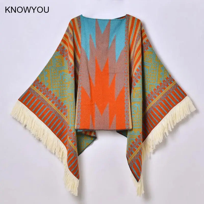 Poncho Traditionnel Femme