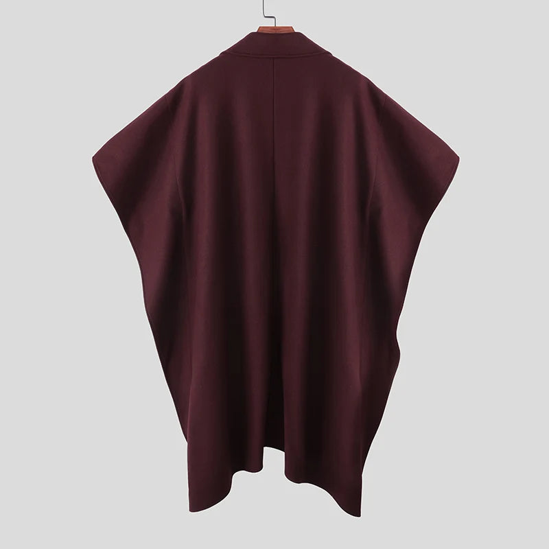 Poncho Cape Trench Homme